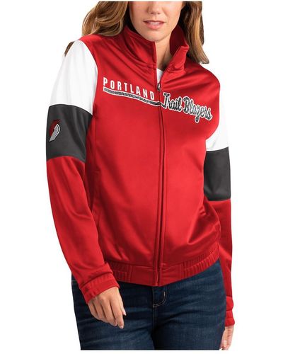 G-III 4Her by Carl Banks Portland Trail Blazers Change Up Full-zip Track Jacket - Red