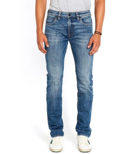 Buffalo David Bitton Straight Six Stretch Jeans - Blue