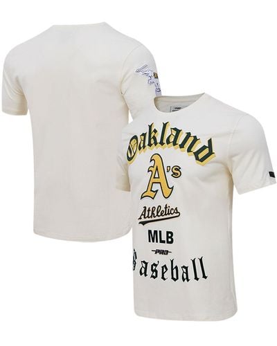 Pro Standard Oakland Athletics Cooperstown Collection Old English T-shirt - White