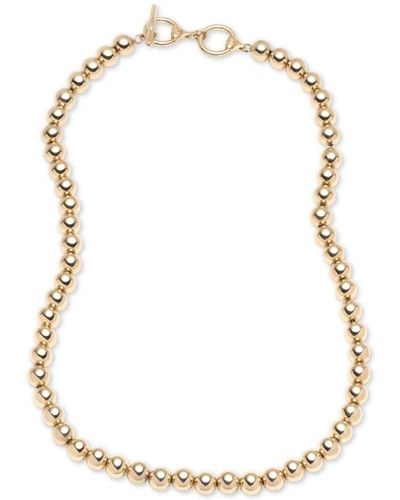 Lauren by Ralph Lauren Tone Metal Bead 20" Collar Necklace - Metallic