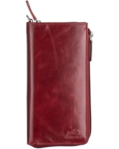 Mancini Casablanca Collection Trifold Wallet - Red