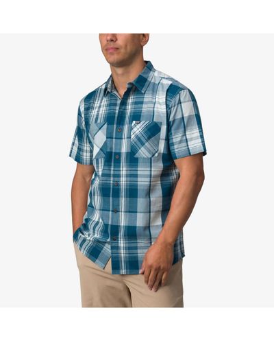 Reef Hall Short Sleeves Woven Shirt - Blue