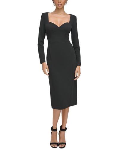 Calvin Klein Long-sleeve Sheath Dress - Black