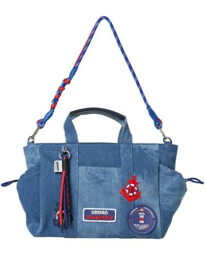 Urban Originals Butterfly Small Tote Bag - Blue