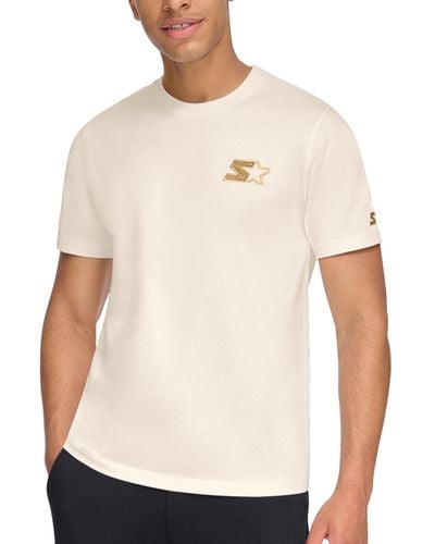Starter Classic-fit Embroidered Logo Graphic T-shirt - White