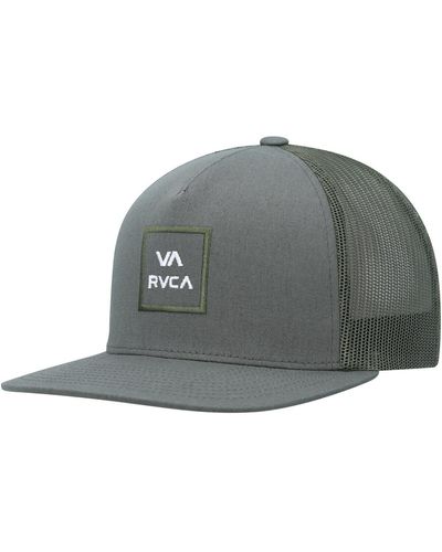 RVCA Va All The Way Trucker Snapback Hat - Gray