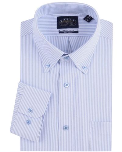 Eagle Pin Striped Oxford Shirt - Blue