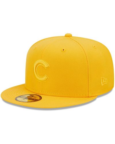 KTZ Cincinnati Reds Tonal 59fifty Fitted Hat - Yellow