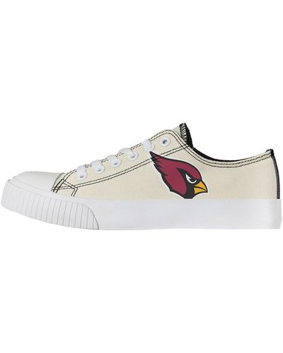 FOCO Arizona Cardinals Low Top Canvas Shoes - White