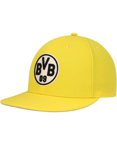 Fan Ink Borussia Dortmund America's Game Snapback Hat - Yellow