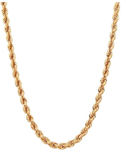 Macy's Evergreen Rope Link 20" Chain Necklace - Metallic