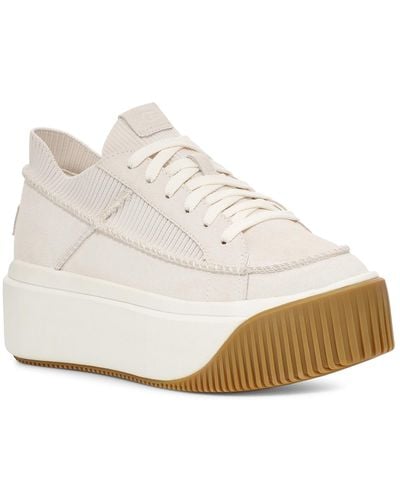UGG Ez-duzzit Lace-up Platform Sneakers - White
