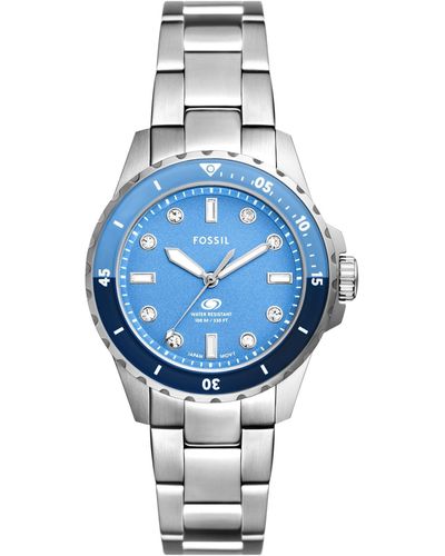 Fossil Blue Dive Three-hand Stainless Steel Watch 36mm