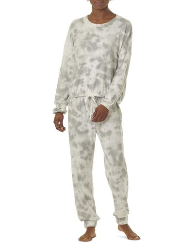 Splendid Nora Long Sleeve Pajama Set - White