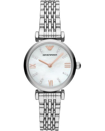 Emporio Armani Emporio Two - Hand Stainless Steel Watch - Metallic