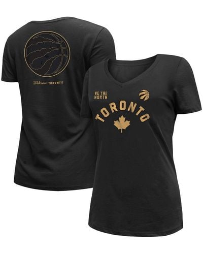 KTZ Toronto Raptors 2022/23 City Edition V-neck T-shirt - Black
