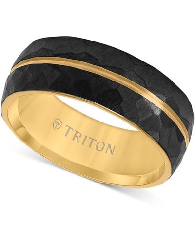 Triton Double Row Comfort Fit Wedding Band - Blue