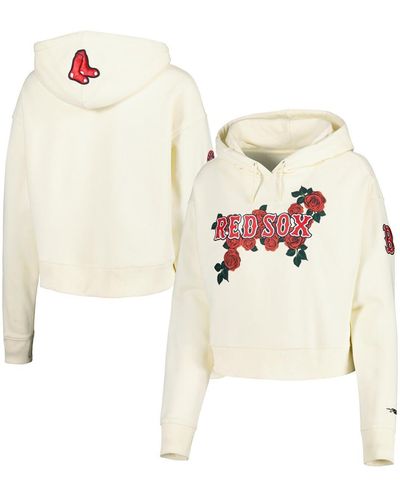 Pro Standard Boston Red Sox Roses Pullover Hoodie - White