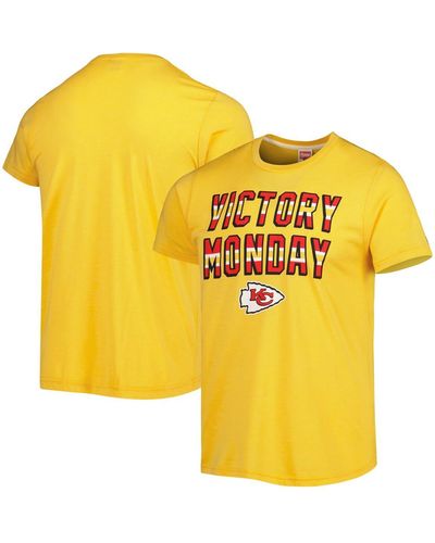 Homage Kansas City Chiefs Victory Monday Tri-blend T-shirt - Yellow