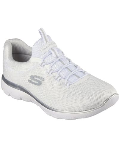 Skechers Summit-artistry Chic Wide Casual Sneakers From Finish Line - White