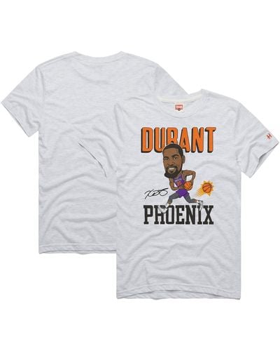 Homage Kevin Durant Phoenix Suns Caricature Tri-blend T-shirt - White