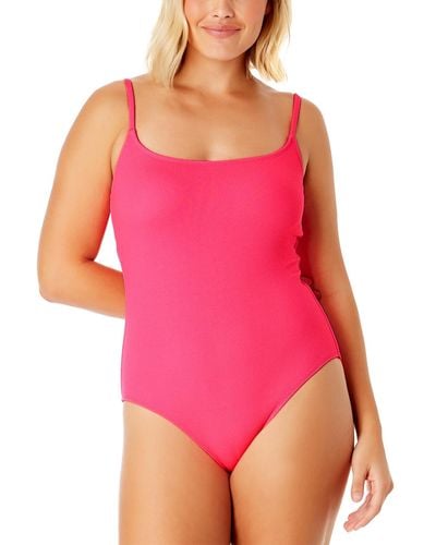 Anne Cole Classic One-piece Swimsuit - Pink