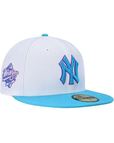 KTZ New York Yankees 1999 World Series Vice 59fifty Fitted Hat - Blue