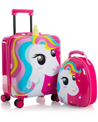 Heys Hey's Super Tots Spinner luggage And Backpack - Pink