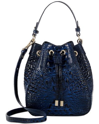 Brahmin Melinda Leather Bucket Bag - Blue