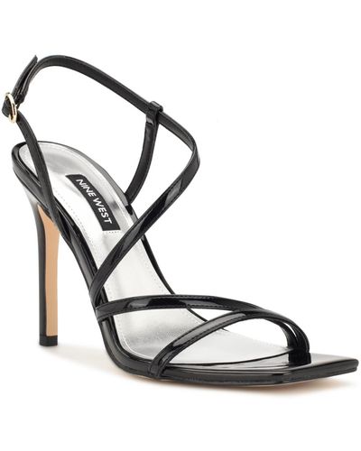 nine west square toe sandals