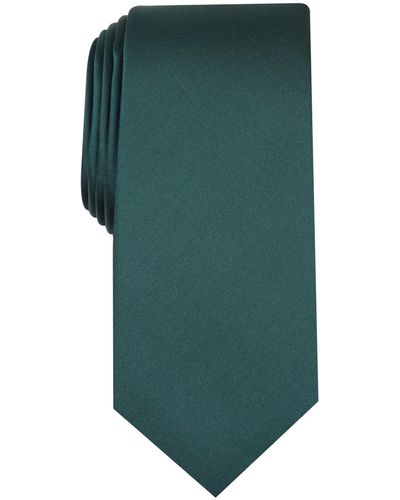 Alfani Solid Texture Slim Tie - Green