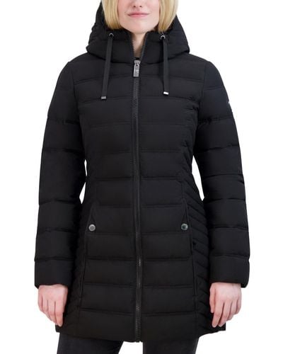 Nautica Hooded Packable Puffer Coat - Black