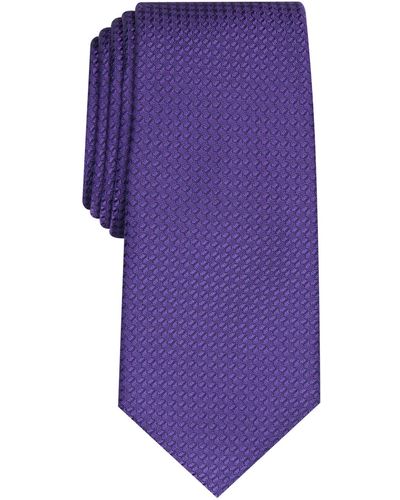Alfani Slim Textured Tie - Purple