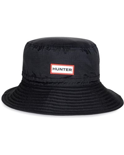 HUNTER Nylon Packable Bucket Hat - Black