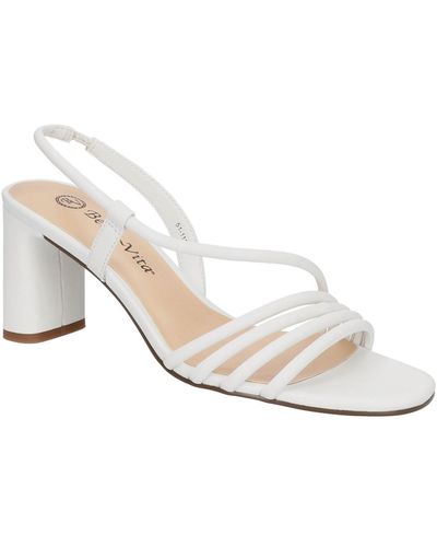 Bella Vita Zariah Heeled Sandals - White