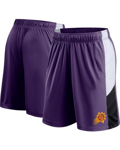 Fanatics Phoenix Suns Champion Rush Colorblock Performance Shorts - Purple