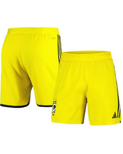 adidas Columbus Crew 2024 Home Authentic Shorts - Yellow