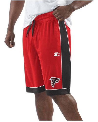 Starter Atlanta Falcons Throwback Fan Favorite Shorts - Red