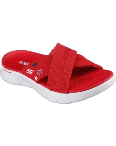 Skechers Go Walk Flex Sandal - Red