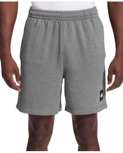 The North Face Box Nse Standard-fit Logo-print Drawstring Shorts - Gray