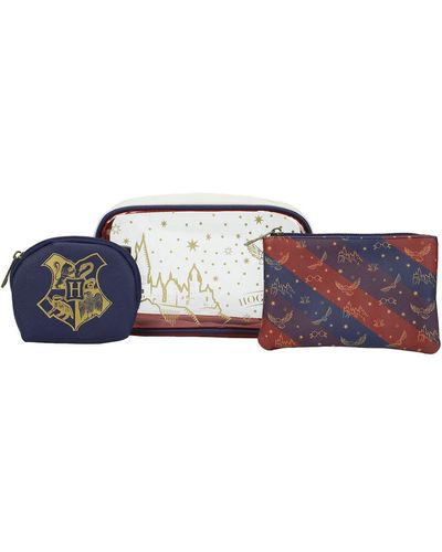 Harry Potter Hogwarts Travel Cosmetic Bags - Blue