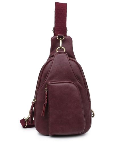 Urban Expressions Wendall Sling Backpack - Purple