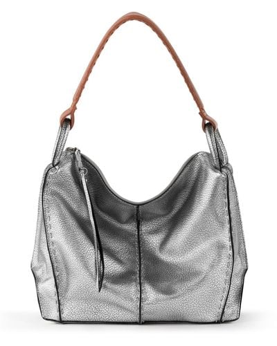 The Sak Los Feliz Leather Hobo Bag - Gray