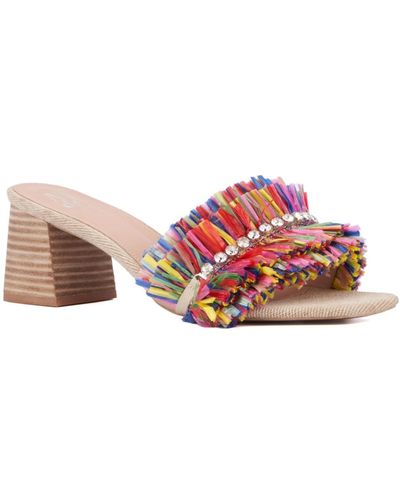 New York & Company Farah Block Heel Sandal - Pink