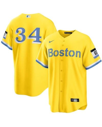 Nike David Ortiz Boston Red Sox Retired Player City Connect Replica Jersey - Yellow