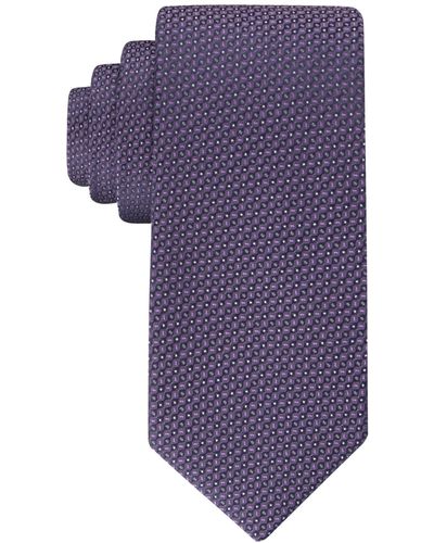 Calvin Klein Micro-dot Neat Tie - Purple