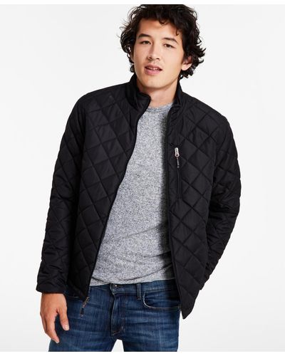 Hawke & Co. Diamond Quilted Jacket - Black