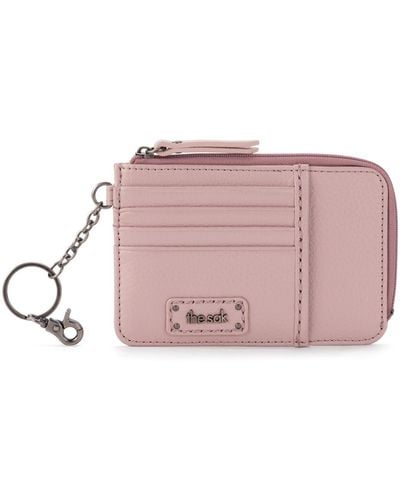 The Sak Iris Leather Card Wallet - Pink