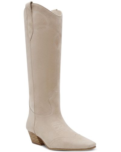 Steve Madden Dollie Tall Western Boots - White
