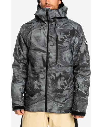Quiksilver Snow Mission Printed Jacket - Gray